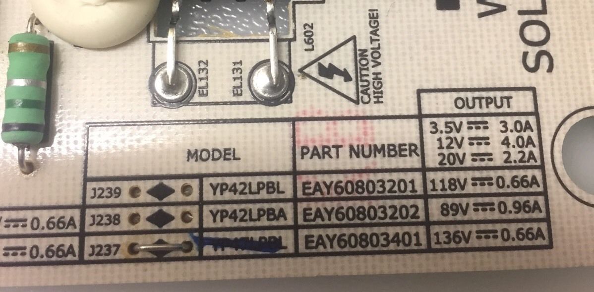 Gebrauchte LG TV-Netzteilplatine EAY60803401 (Ref. N1221)